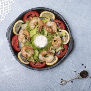 FRIED SHRIMPS WITH TARTAR SOUCE
