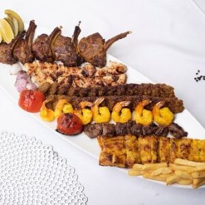 KEBAB LOGHMEH SAFFRONI with rice
